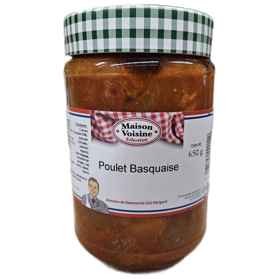 POULET BASQUAISE 650G de Table des producteurs Libourne dans 🥫 Conserves