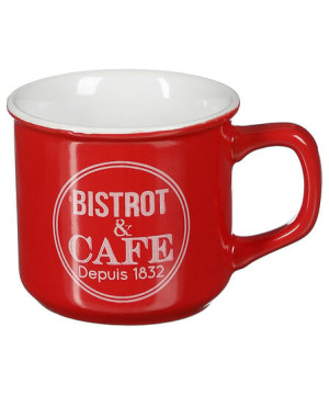 MUG BISTROT EMAILLE 40CL ASS de J-Line by Jolipa - Déco intérieur dans J031