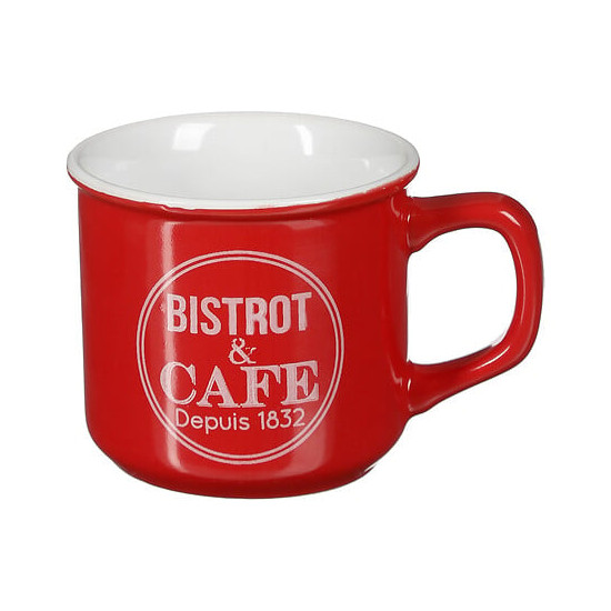 MUG BISTROT EMAILLE 40CL ASS de J-Line by Jolipa - Déco intérieur dans J031
