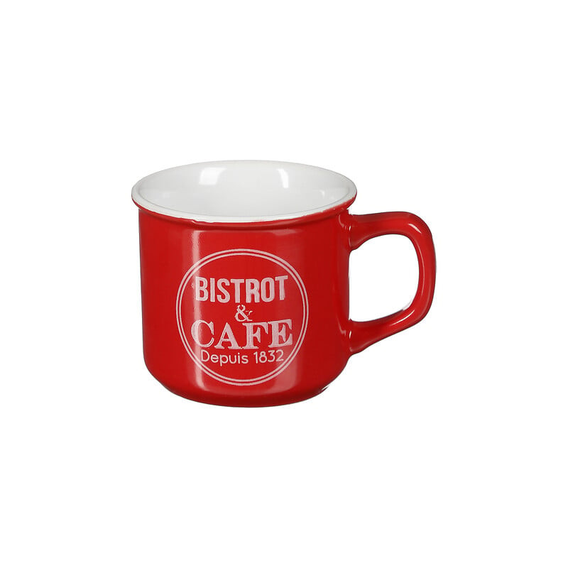 MUG BISTROT EMAILLE 40CL ASS de J-Line by Jolipa - Déco intérieur dans J031
