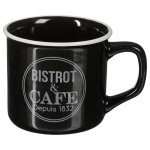 MUG BISTROT EMAILLE 40CL ASS de J-Line by Jolipa - Déco intérieur dans J031