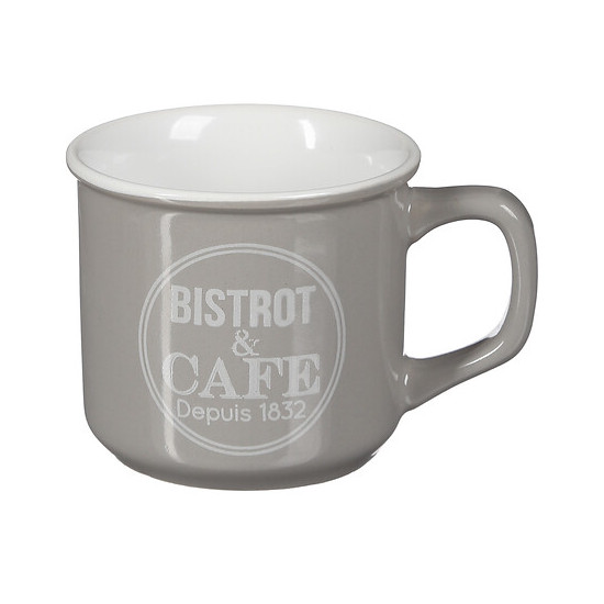 MUG BISTROT EMAILLE 40CL ASS de J-Line by Jolipa - Déco intérieur dans J031