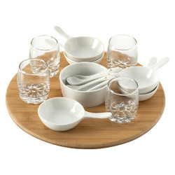 SET APERITIF RIO BLANC 14P de J-Line by Jolipa - Déco intérieur dans J031