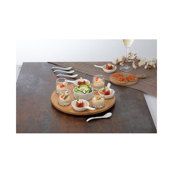 SET APERITIF RIO BLANC 14P de J-Line by Jolipa - Déco intérieur dans J031
