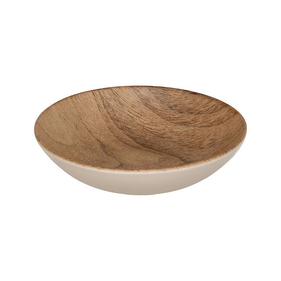 ASSIETTE CREUSE MOOD EFFET BOIS D22 de J-Line by Jolipa - Déco intérieur dans J031