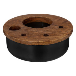 COFFRET COCKTAIL MANGUIER NOIR de J-Line by Jolipa - Déco intérieur dans J031