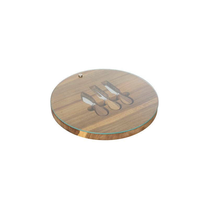 SET FROMAGE MINA ACACIA D30 de J-Line by Jolipa - Déco intérieur dans J031