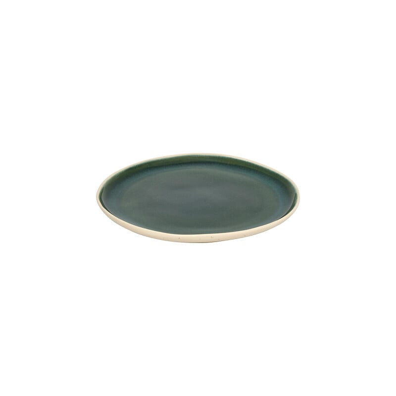 ASSIETTE PLATE WONJA VERT D27 de J-Line by Jolipa - Déco intérieur dans Assiette