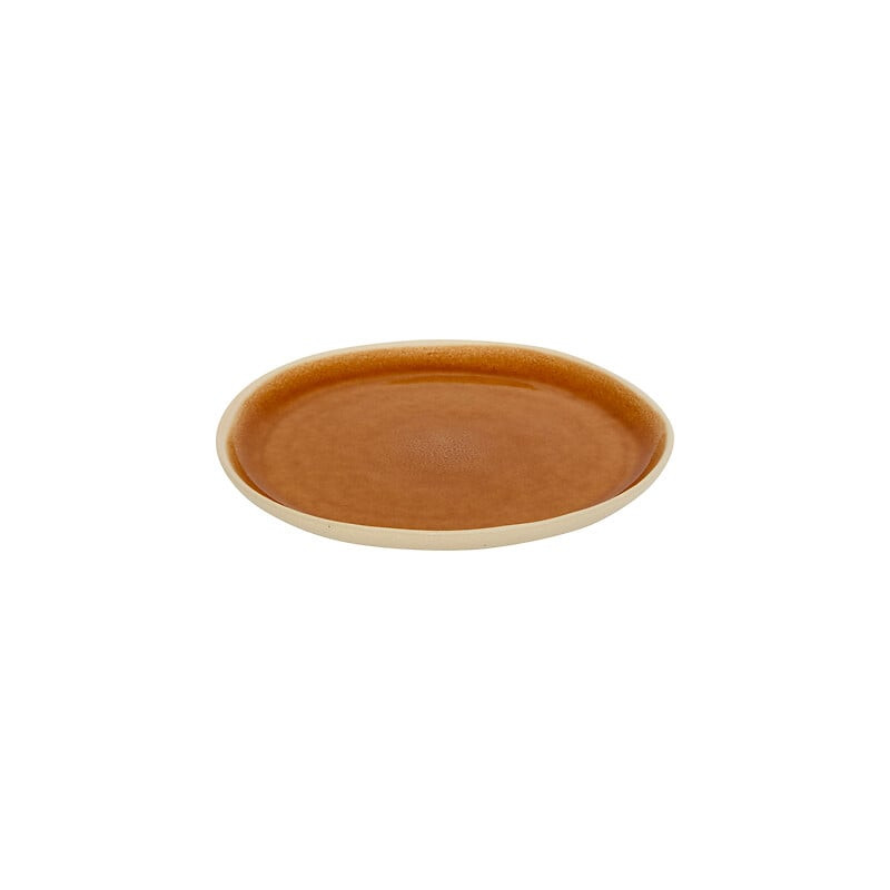 ASSIETTE DESSERT WONJA OCRE D21 de J-Line by Jolipa - Déco intérieur dans Assiette
