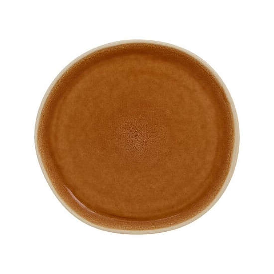 ASSIETTE DESSERT WONJA OCRE D21 de J-Line by Jolipa - Déco intérieur dans Assiette