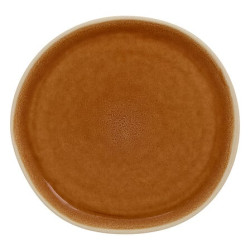 ASSIETTE DESSERT WONJA OCRE D21 de J-Line by Jolipa - Déco intérieur dans Assiette