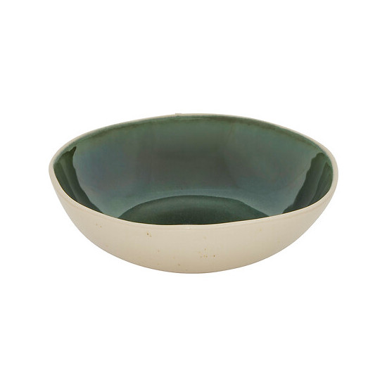ASSIETTE CREUSE WONJA VERT D19 de J-Line by Jolipa - Déco intérieur dans Assiette