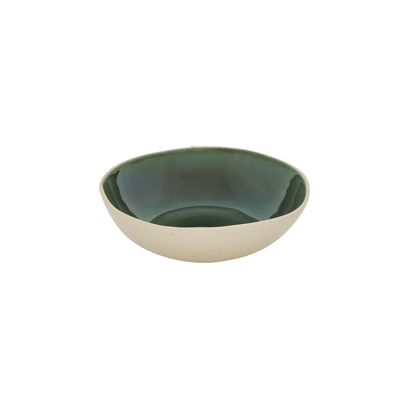ASSIETTE CREUSE WONJA VERT D19 de J-Line by Jolipa - Déco intérieur dans Assiette