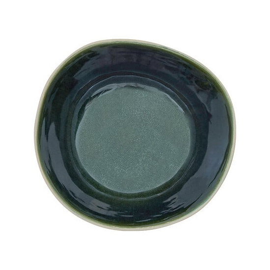 ASSIETTE CREUSE WONJA VERT D19 de J-Line by Jolipa - Déco intérieur dans Assiette