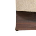 POUF KAYAN IVOIRE D50 H30 de J-Line by Jolipa - Déco intérieur dans J031