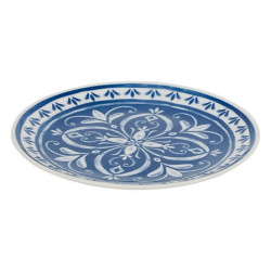 SERVICE VAISSELLE MANON BLEU 12P de J-Line by Jolipa - Déco intérieur dans Assiette