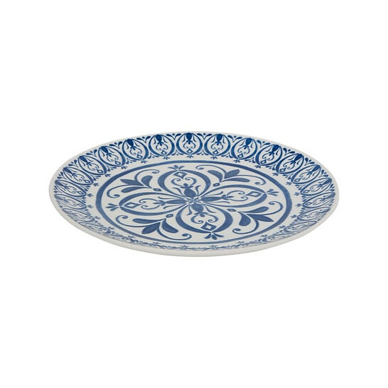 SERVICE VAISSELLE MANON BLEU 12P de J-Line by Jolipa - Déco intérieur dans Assiette