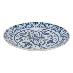 SERVICE VAISSELLE MANON BLEU 12P de J-Line by Jolipa - Déco intérieur dans Assiette