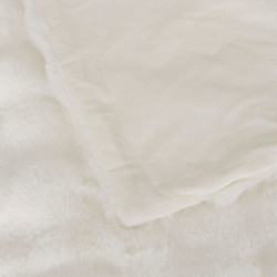 PLAID FOURRURE 3D ZEPHY BLANC 120X160CM de J-Line by Jolipa - Déco intérieur dans J031
