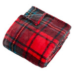PLAID FLANELLE BRODY ROUGE 180X230CM de J-Line by Jolipa - Déco intérieur dans J031