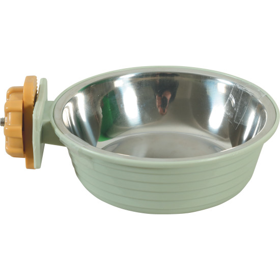 Mangeoire plastique inox cosy 350ml vert de Zolux - Produit pour animaux dans Z002