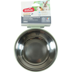 Mangeoire plastique inox cosy 350ml vert de Zolux - Produit pour animaux dans Z002