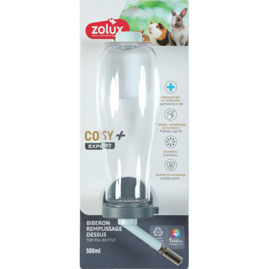 Biberon rongeur rpl cosy 500ml bleu de Zolux - Produit pour animaux dans Z002