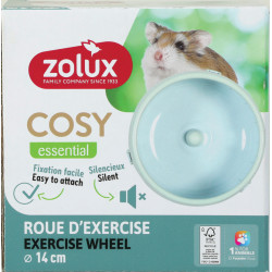 Roue plastique cosy 14cm bleu/vert de Zolux - Produit pour animaux dans Z002