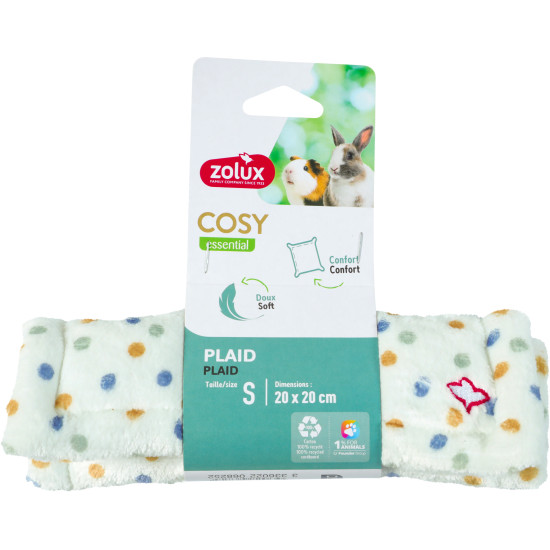 Mini plaid cosy 20x20cm de Zolux - Produit pour animaux dans Z002