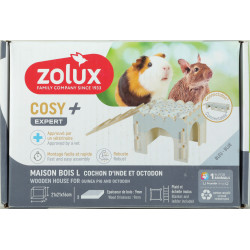 Maison bois cosy cocohon d'inde 9mm de Zolux - Produit pour animaux dans Z002