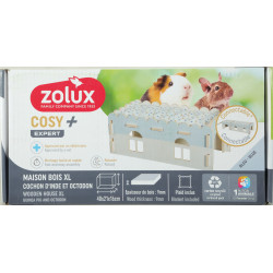 Maison bois extension cosy cochon d'inde 9mm de Zolux - Produit pour animaux dans Z002