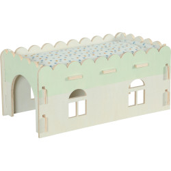 Maison bois extension cosy lapin 9mm de Zolux - Produit pour animaux dans Z002