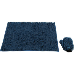 Tapis microfibre 90x60cm + gant bleu de Zolux - Produit pour animaux dans Z002