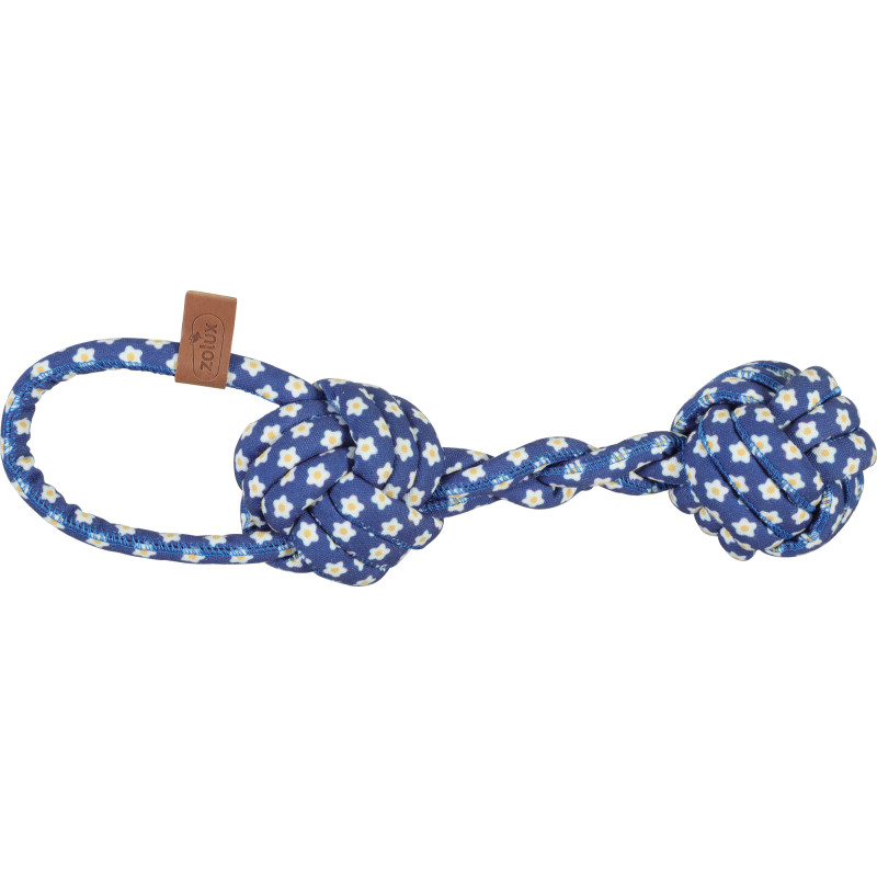 Jouet chien blue flower haltere 29cm de Zolux - Produit pour animaux dans Z002
