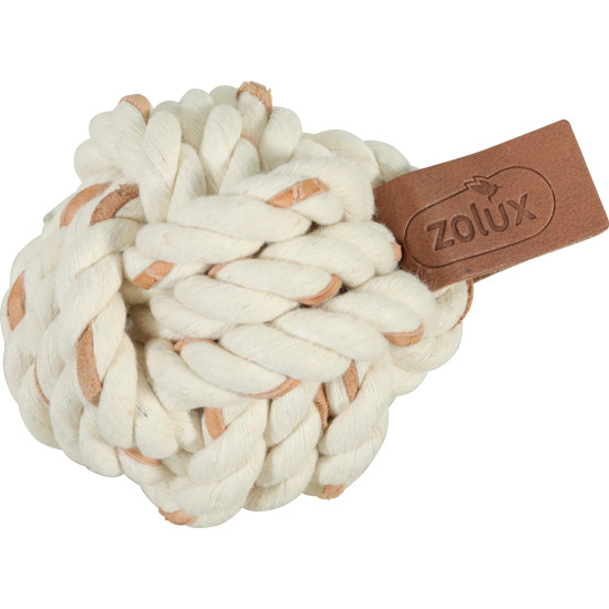 Jouet chien cuir touch balle 7cm de Zolux - Produit pour animaux dans Z002