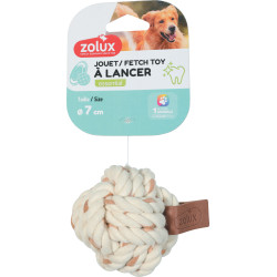 Jouet chien cuir touch balle 7cm de Zolux - Produit pour animaux dans Z002