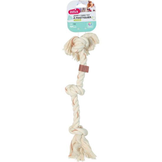 Jouet chien cuir touch noeuds 44cm de Zolux - Produit pour animaux dans Z002