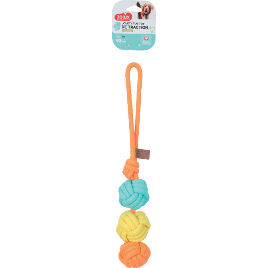 Jouet chien twist 3 balles 42cm de Zolux - Produit pour animaux dans Z002
