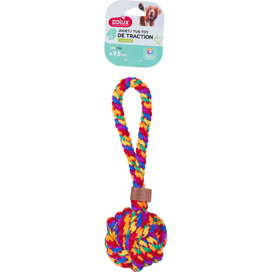 Jouet chien rainbow balle 9.5cm de Zolux - Produit pour animaux dans Z002