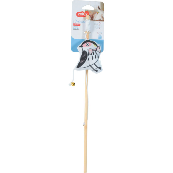 Jouet chat chatouille cap oiseau noir de Zolux - Produit pour animaux dans Z002
