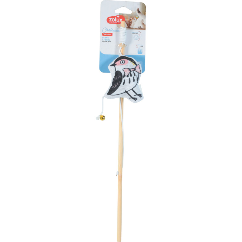 Jouet chat chatouille cap oiseau noir de Zolux - Produit pour animaux dans Z002
