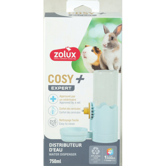 Distributeur eau rongeur cosy 750ml bleu de Zolux - Produit pour animaux dans Z002