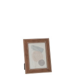 CADRE PHOTO LIGNES MARRON FONCE 13X18CM de J-Line by Jolipa - Déco intérieur dans J037