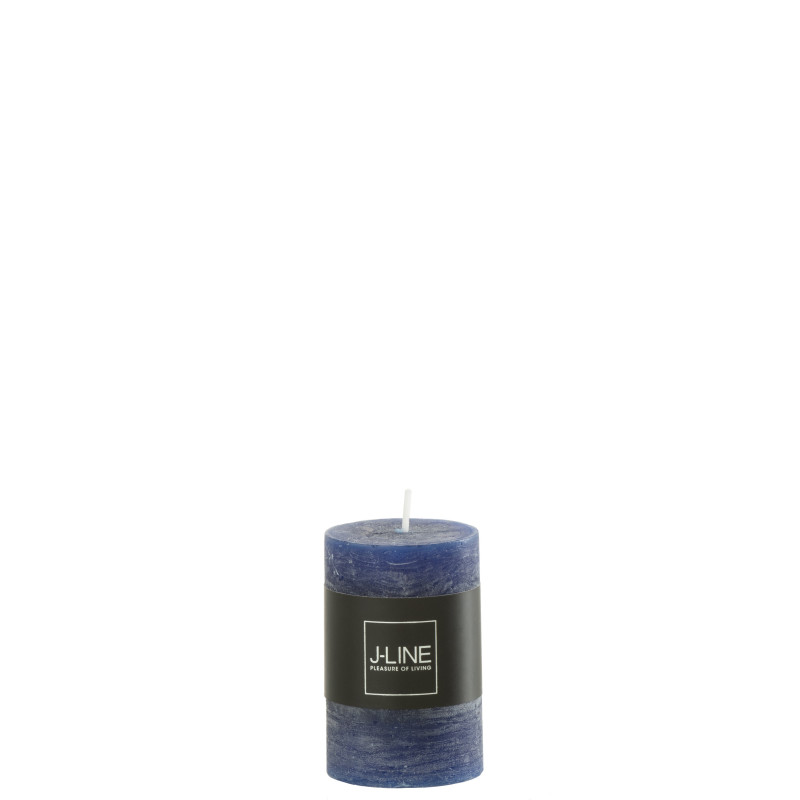 BOUGIE CYL BLEU FONCE S de J-Line by Jolipa - Déco intérieur dans J037