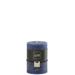 BOUGIE CYL BLEU FONCE M de J-Line by Jolipa - Déco intérieur dans J037