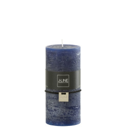 BOUGIE CYL BLEU FONCE L de J-Line by Jolipa - Déco intérieur dans J037