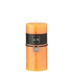 BOUGIE CYL ORANGE CLAIR L de J-Line by Jolipa - Déco intérieur dans J037