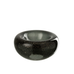 BOL DECORATIF CAROL VERRE NOIR S de J-Line by Jolipa - Déco intérieur dans J037