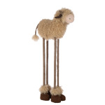 VACHE TELESCOPIQUE MARRON/BEIGE L de J-Line by Jolipa - Déco intérieur dans J037