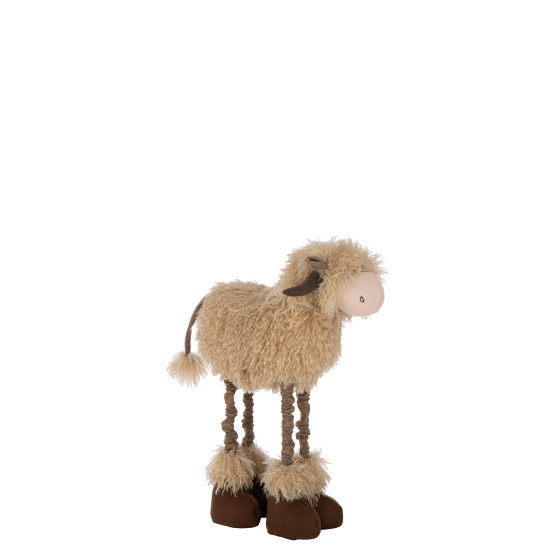 VACHE TELESCOPIQUE MARRON/BEIGE L de J-Line by Jolipa - Déco intérieur dans J037